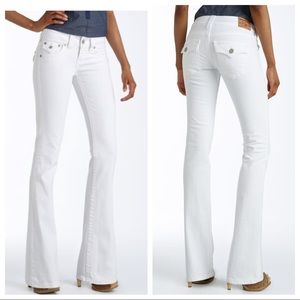 True Religion | White Becky Bootcut Jeans